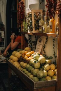 Expositor de Tienda de barrio para Recetas de cocina con Limón