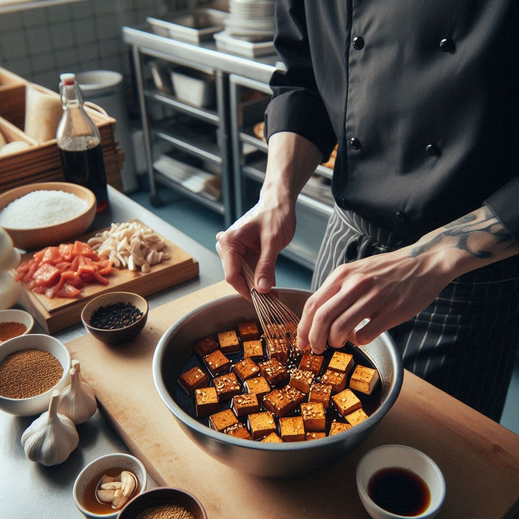 Marinando el Tofu